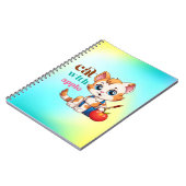 Katze mit Apple-85242 Notizblock (Linke Seite)