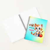 Katze mit Apple-85242 Notizblock (Innenseite)