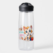 Katze mit Apple-85242 Trinkflasche (Vorne)