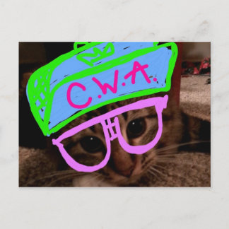 Katze mit Attitude Postkarte