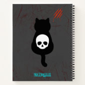 Katze mit Attitude Pun Journal-Notebook Notizblock (Rückseite)
