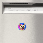 Katze mit auffälligen Augen Magnet (In Situ (Geschirrspüler))