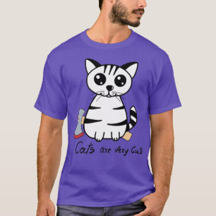 Katze mit Axt T-Shirt
