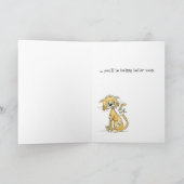 Katze mit Bandaid Karte (Innenseite)