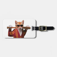 Katze mit Baseballschläger