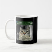 Katze mit Bewegungs-Meme beringen Kaffeetasse (Links)