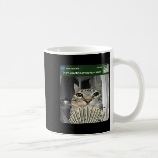 Katze mit Bewegungs-Meme beringen Kaffeetasse (Rechts)