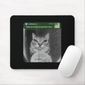 Katze mit Bewegungs-Meme beringen Mousepad (Mit Mouse)