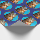 Katze mit Birthday-Schuhglas Geschenkpapier (Ecke)