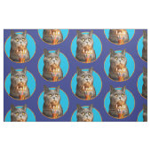 Katze mit Birthday-Schuhglas Stoff (Fat Quarter (45,7 x 55,9 cm))