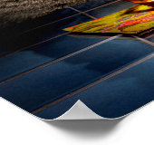 Katze mit Birthday-Shotglas Poster (Ecke)