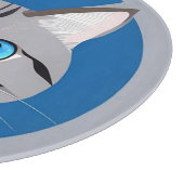 Katze mit blauen Augen Schneidebrett (Ecke)