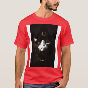 Katze mit blauen und grünen Augen T-Shirt
