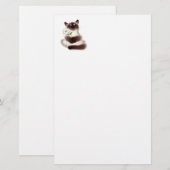 Katze mit Blume Briefpapier (Vorne/Hinten)