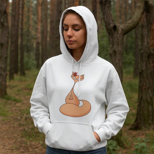 Katze mit Blume Niedlich Kawaii Kitty Hoodie