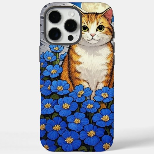 Katze mit Blume Telefoncase - Blumengestelle Case-Mate iPhone Hülle (Rückseite)