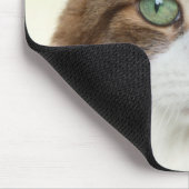Katze mit Blumen-Hut Mousepad (Ecke)