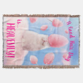 Katze mit Bonbons Decke (Vorderseite)