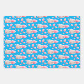 Katze mit Bonbons Geschenkpapier Set (Vorderseite 2)