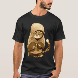 Katze mit Boxhandschuhen T-Shirt