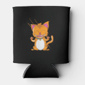 Katze mit Brammen Dosenkühler (Vorderseite)