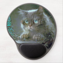 Katze mit Brille.