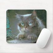 Katze mit Brille. Mousepad (Mit Mouse)
