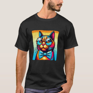 Katze mit Brille T-Shirt