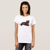 Katze mit Bugpreppy, Coquette-Kleidung, 90er Stil T-Shirt (Vorne ganz)
