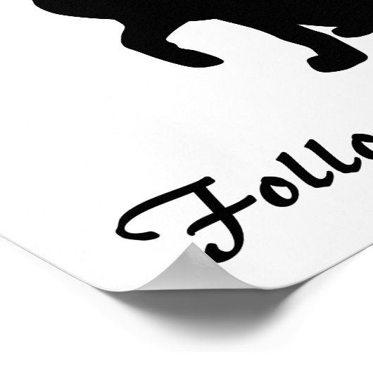 Katze mit Butterfly-Plakat Poster (Ecke)