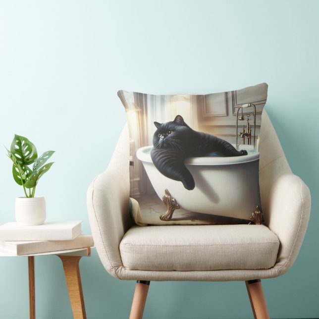 Katze mit cooler Sache Kissen (Stuhl )