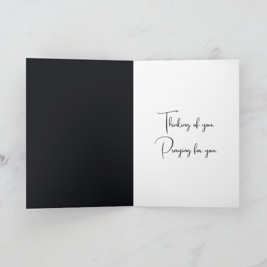 Katze mit Crescent Mond denken Sie Karte (Innenseite)