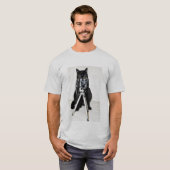 Katze mit der Kamera T-Shirt (Vorne ganz)