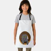 Katze mit Donut Schürze (Insitu)