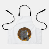 Katze mit Donut Schürze (Vorderseite)