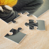 Katze mit einem Ball aus Garn Puzzle (Seite)