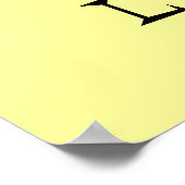 Katze mit einem Gasmaske-Plakat Poster (Ecke)