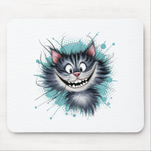 Katze mit einem Lächeln. Mousepad