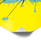 Katze mit einem Lächeln. Poster (Ecke)