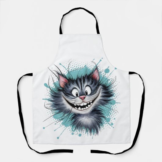 Katze mit einem Lächeln. Schürze (Vorderseite)