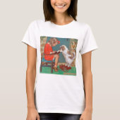 Katze mit einem Mädchen, Jessie Willcox Smith T-Shirt (Vorderseite)