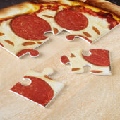 Katze mit einem Pizza-Jigsaw-Puzzle Puzzle (Seite)