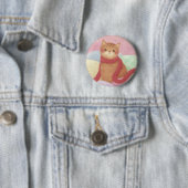 Katze mit einem roten Skarabäus Button (Beispiel)