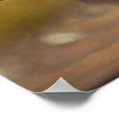 Katze mit einem Rucksack. Poster (Ecke)