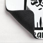 Katze mit einem Stilftigen Schnurrbart, Herzkatzen Mousepad (Ecke)
