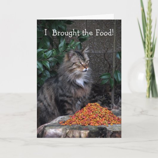 Katze mit einer Dankbarkeit Herzkarte Geburtstag K Karte (Vorderseite)