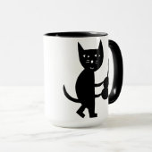 Katze mit einer Gitarre Tasse (VorderseiteRechts)