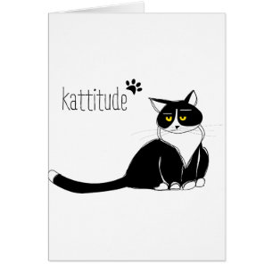 Katze mit einer Haltung