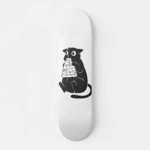 Katze mit einer Pizza im Mund - Wählen Sie die Far Skateboard