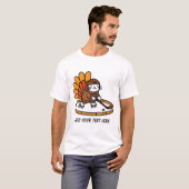 Katze mit Eistockflügel T-Shirt (Vorne ganz)